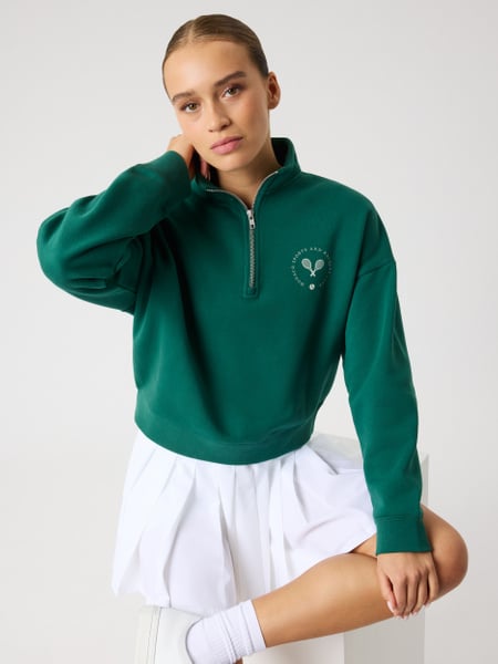 Björn Borg Borg Halfzip Sweatshirt Grøn, S