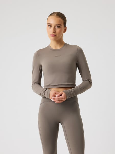 Björn Borg Studio Soft Cropped Longsleeve Brun, S