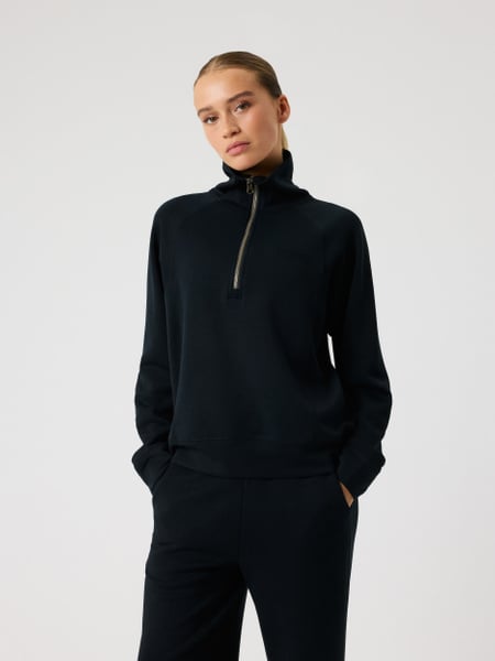 Björn Borg Studio Soft Halfzip Sweatshirt Sort, XXL