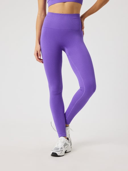 Björn Borg Studio Seamless Ribbed Tights Lilla, L