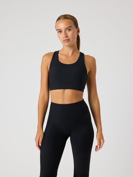 Björn Borg Studio Premium Rib Sports Bra Sort, L