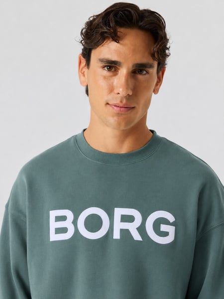 Björn Borg Borg Oversized Logo Sweatshirt Grøn, S
