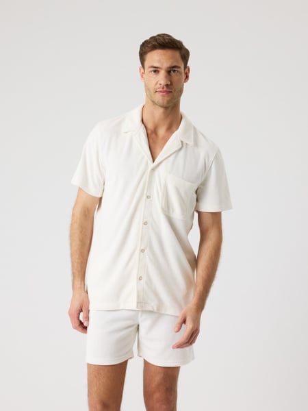 Björn Borg Borg Toweling Pool Shirt Hvid, S