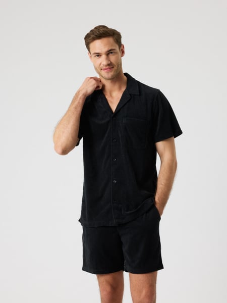 Björn Borg Borg Toweling Pool Shirt Sort, L