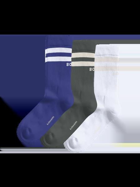 Björn Borg Core Crew Socks 3-pack Blå, 36-40