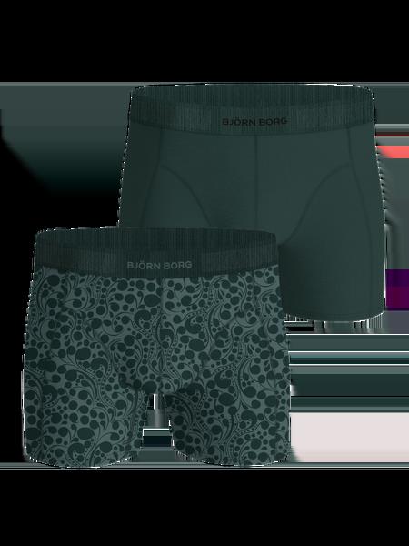 Björn Borg Organic Cotton Stretch Boxers 2-pack Grøn, XXL
