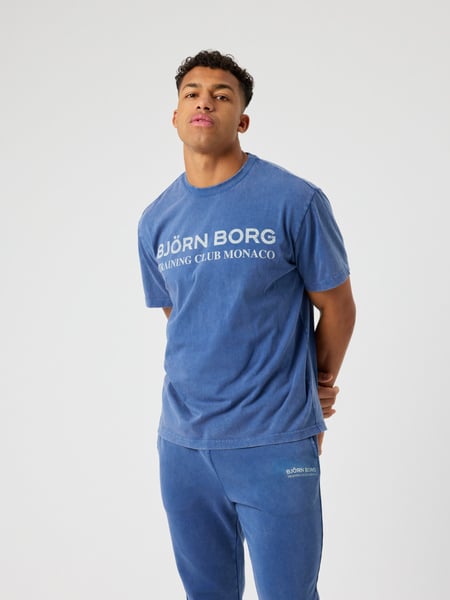 Björn Borg Borg Classic Print T-shirt Blå, L