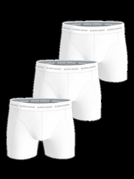 Björn Borg Cotton Stretch Boxers 3-pack Hvid, L