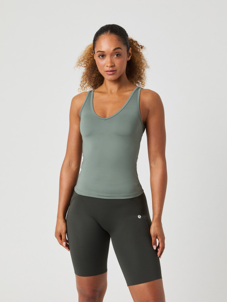 Björn Borg Ace Deep V Neck Tank Top Grøn, L