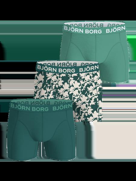 Björn Borg Cotton Stretch Boxers 3-pack Grøn, M