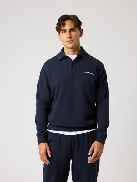 Björn Borg Borg Classic Polo Sweatshirt Marineblå, S