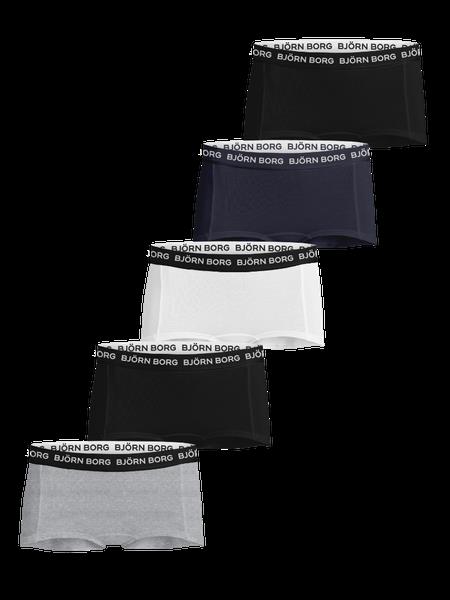 Björn Borg Cotton Stretch Boxer Shorts 5-pack Sort, 170