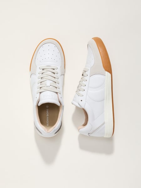 Björn Borg Men's Volley Leather Sneakers Hvid, 41