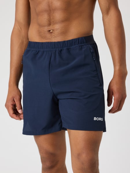 Björn Borg Borg Zip Shorts 7 Inch Marineblå, M