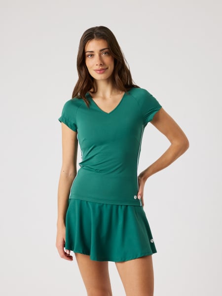 Björn Borg Ace V-neck T-shirt Grøn, XS