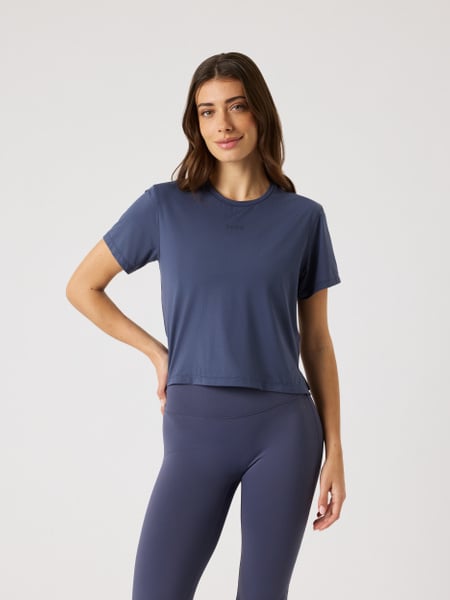 Björn Borg Borg Cropped T-shirt Marineblå, M