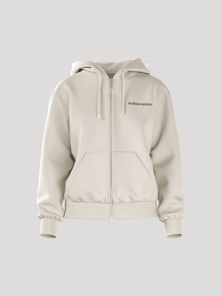Björn Borg Borg Essential 4 Zip Hoodie Hvid, XS
