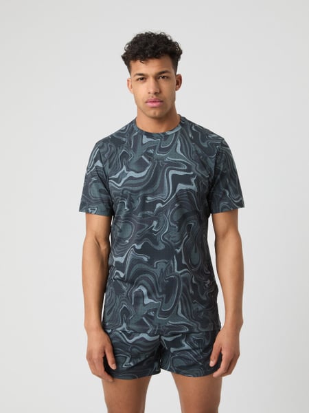 Björn Borg Borg Running Perforated T-shirt Grå, XXL