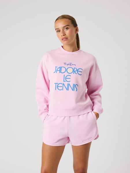 Björn Borg Borg Boyfriend Sweatshirt Pink, XS