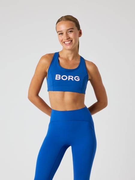 Björn Borg Borg Mid Support Sports Bra Blå, XS