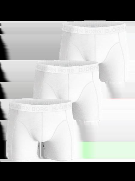 Björn Borg Cotton Stretch Boxers 3-pack Hvid, S