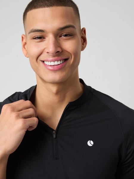 Björn Borg Ace Zip Polo Shirt Sort, XL