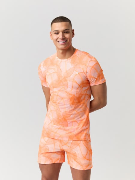 Björn Borg Ace Printed T-shirt Orange, XXL