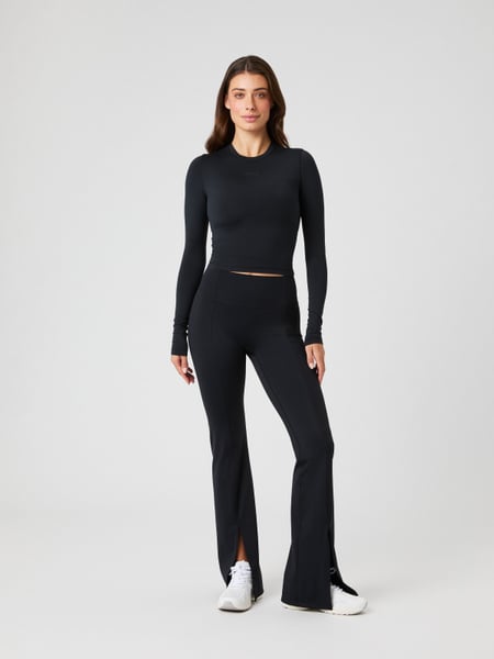 Björn Borg Studio Flared Slit Tights Sort, M