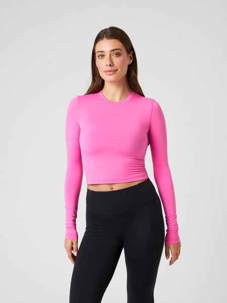 Björn Borg Studio Soft Cropped Longsleeve Pink, XS