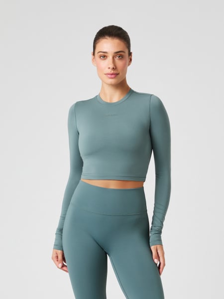 Björn Borg Studio Soft Cropped Longsleeve Grøn, M