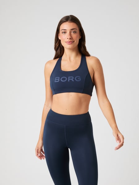 Björn Borg Borg Mid Support Sports Bra Marineblå, XS