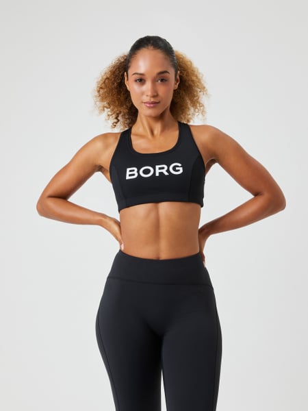 Björn Borg Borg Mid Support Sports Bra Sort, XS