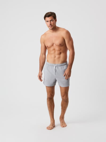 Björn Borg Borg Seersucker Swim Shorts Grå, XXL