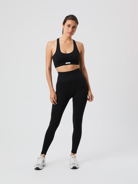 Björn Borg Studio Seamless Ribbed Tights Sort, L