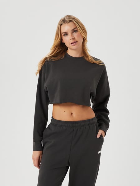 Björn Borg Studio Oversized Cropped Crew Grøn, XXL