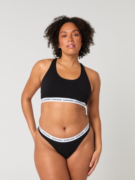 Björn Borg Core Logo Thong 2-pack Sort, S