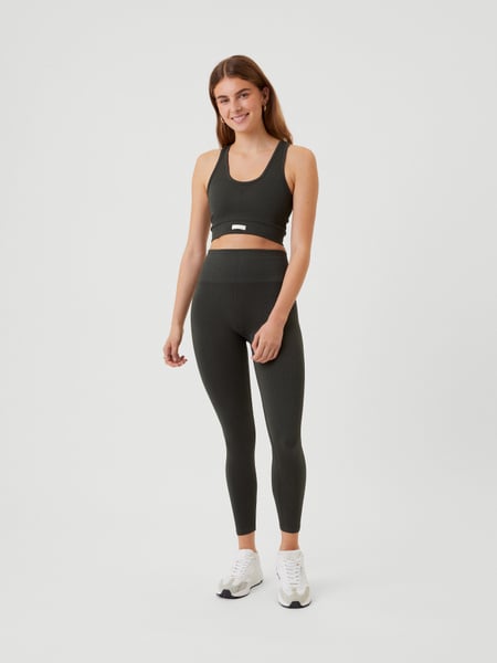 Björn Borg Studio Seamless Rib Tights Grøn, S