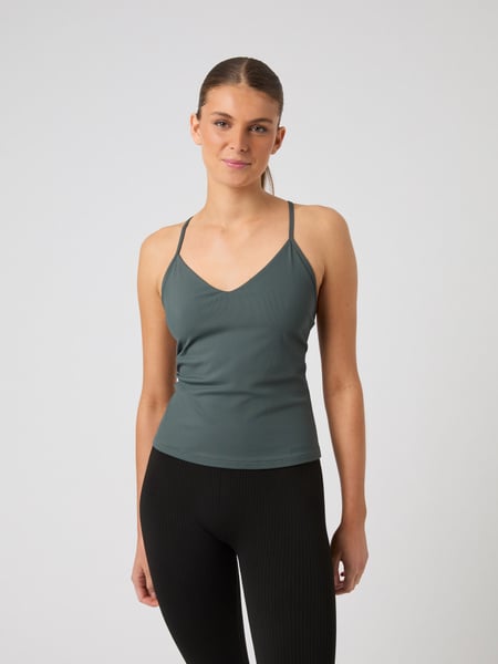 Björn Borg Studio Rib Strap Tank Grøn, L