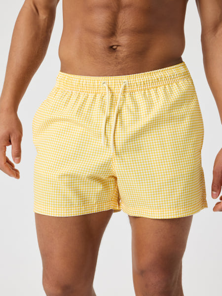 Björn Borg Borg Print Swim Shorts Gul, XXL