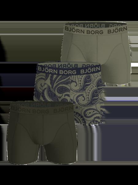 Björn Borg Bamboo Cotton Blend Boxers 3-pack Grøn, XXL