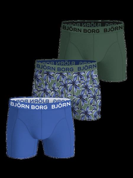 Björn Borg Cotton Stretch Boxers 3-pack Blå, XXL