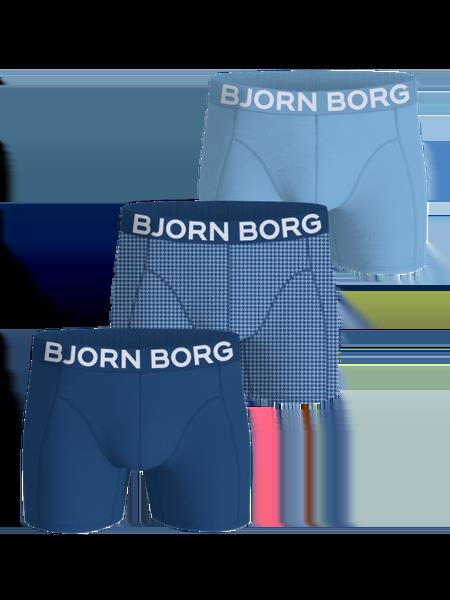 Björn Borg Organic Cotton Stretch Boxers 3-pack Blå, XXL