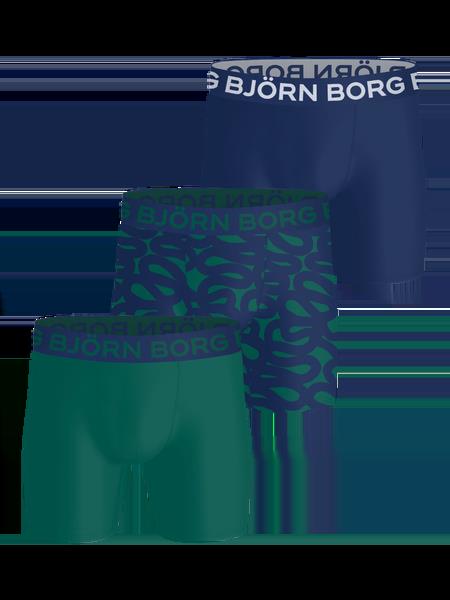 Björn Borg Sports Microfiber Boxers 3-pack Grøn, S