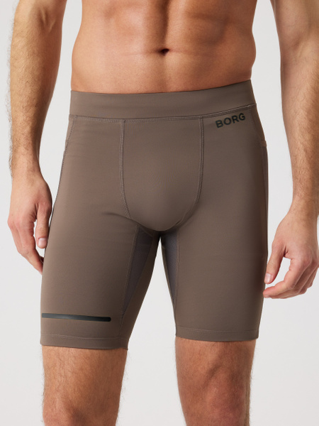 Björn Borg Borg Running Short Tights Brun, XL