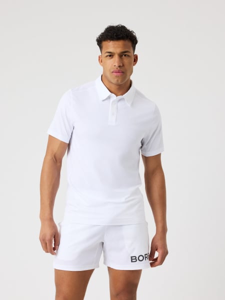 Björn Borg Borg Sports Polo Shirt Hvid, L