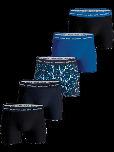 Björn Borg Cotton Stretch Boxers 5-pack Sort, XS