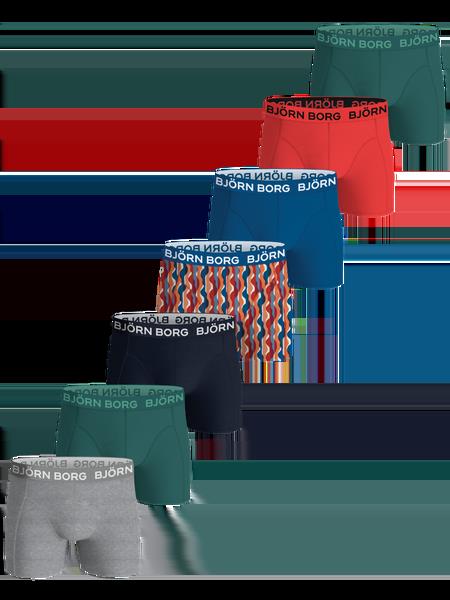 Björn Borg Cotton Stretch Boxers 7-pack Blå, 122-128