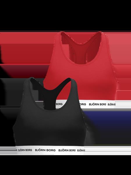 Björn Borg Cotton Stretch Logo Soft Top 2-pack Sort, 158-164