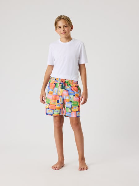 Björn Borg Borg Print Swim Shorts Blå, 146-152