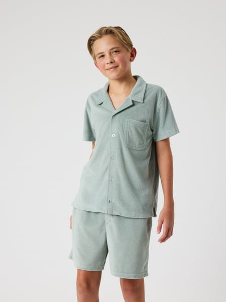 Björn Borg Borg Toweling Pool Shirt Grøn, 134-140